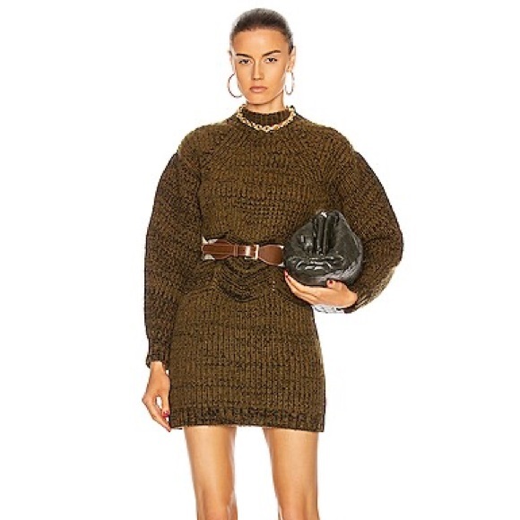 NICHOLAS Ilya Sweater Dress, Green-Brown Multi (S) - Picture 2 of 6